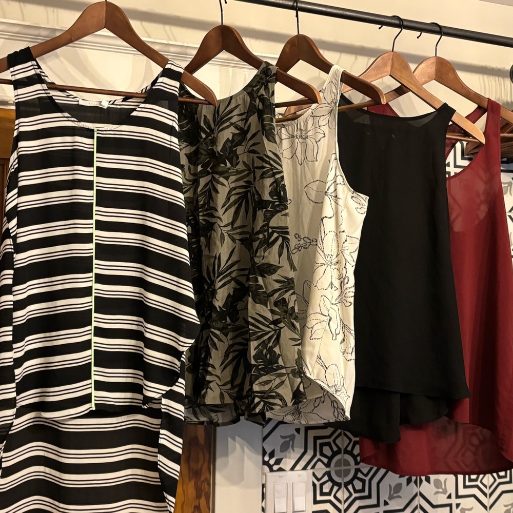 Stylish Women's Tops Collection - Black, Cream, Red, Green